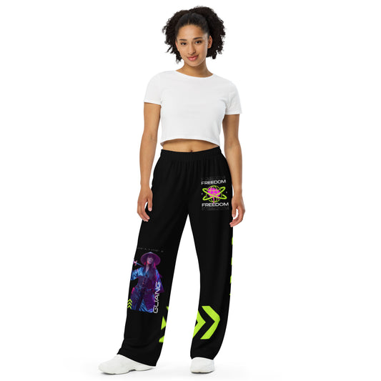 Guang All-over print unisex wide-leg pants